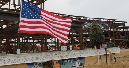 Topping Out Ceremony at Plymouth South HS